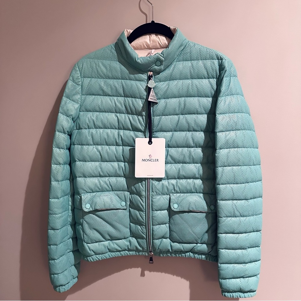 Moncler Perforated Leather Jacket (NWT) - Picture 2 of 8